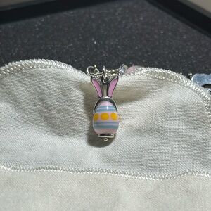 JAMES AVERY ENAMEL BUNNY EARS ART GLASS CHARM